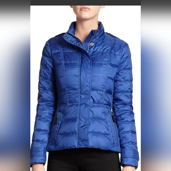 Burberry Brit Blue Quilted Women's Jacket - Picture 1 of 16
